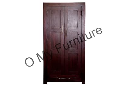 O My Furniture Bheem Double Door One Drawer Walnut Finishes