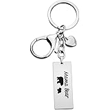 WUSUANED Sweet Mama and 3 Cubs Bear Bar Keychain Gift for Mom Grandma Wife