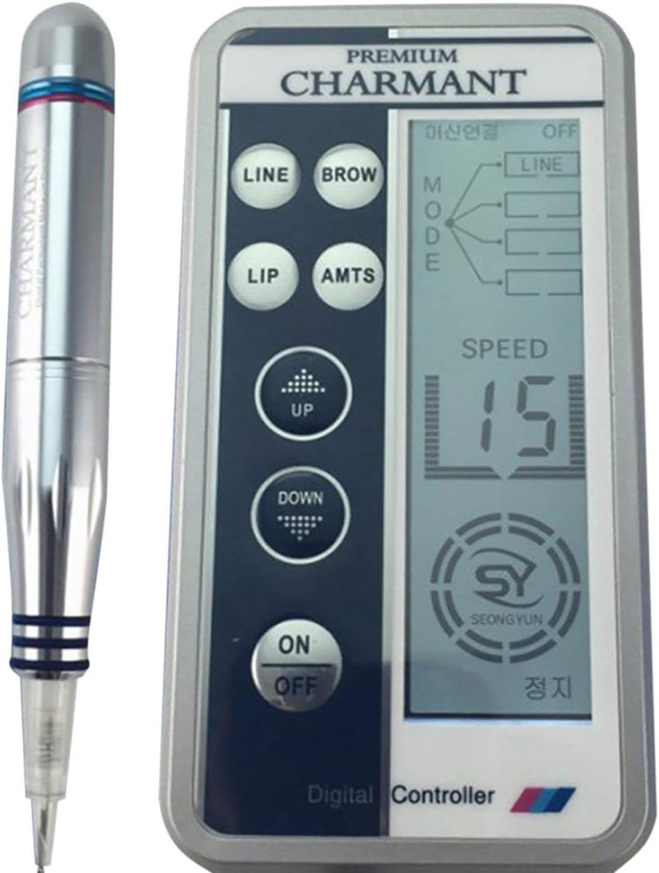 Elviray Korean Professional Embroidery Eyebrow Charmant Tattoo Machine Pen For MTS Semi-permanent Makeup Microblading Liner Shader