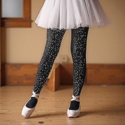 LUCKELF Girls Glitter Tights, Soft Opaque Tights