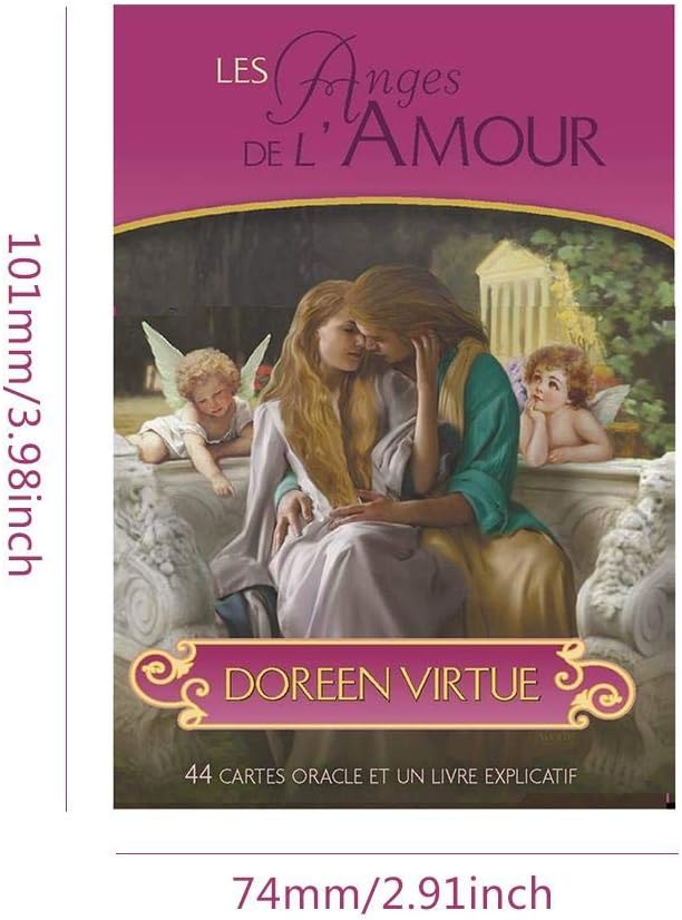 Sponsi The 44 Romance Angel Oraclee Cards by Doreen Virtue Rare Out of Print Tarot Cards Deck Sets for Beginners Lenormand Play Games at Home Activity