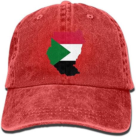 Qiop Nee Sudan Flag Map Polo Style Classic Baseball Dad Hat For Women and Men