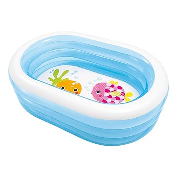 Intex Petite Piscine Ovale Baleine 163 X 107 X 46 Cm Modèle
