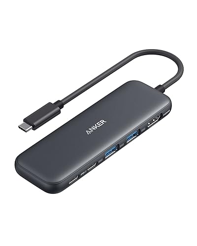 Anker USB C Hub, 5-in-1 USBC to HDMI Splitter with 4K Display, 1 x Powered USB-C 5Gbps & 2×Powered USB-A 3.0 5Gbps Data Ports for MacBook Pro, MacBook Air, Dell and More