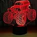 Car Gifts Monster Truck Night Lights for Kids Tracktor Toys 3D Illusion Lamp Christmas Birthday Gifts for Boys