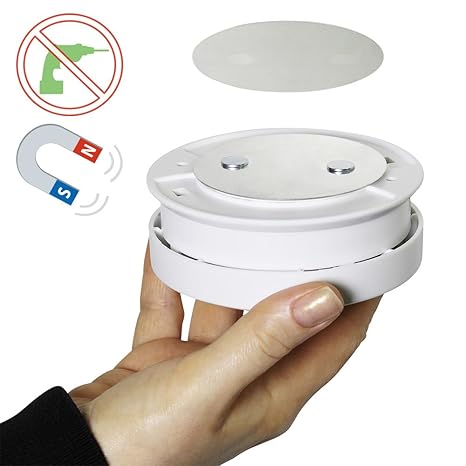 Bioledex Pad Magnético para detector de humo – Montaje Sin Agujeros con adhesiva