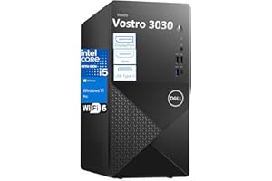 Dell Desktop Computers, 3030 Tower Desktop PC, 14th Gen Intel Core i5-14400 (Beat i7-13620H), 32GB DDR5 RAM, 1TB PCIe SSD, WiFi Adapter, DisplayPort, HDMI, Type-C, Keyboard and Mouse, Windows 11 Pro