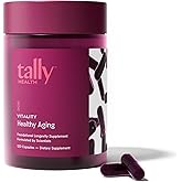 Tally Health Vitality Longevity Formula – Spermidine + Fisetin + Quercetin + Resveratrol + Calcium Alpha-Ketoglutarate | Supports Cellular Renewal, Healthy Aging, Energy & Autophagy | 120 Capsules