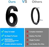 Vicl​oon 3D Mailbox Numbers 3 Inches Self-Adhesive Black ABS Acrylic (6) view 5