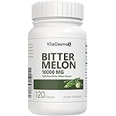 VitaCosmoX Bitter Melon Extract Capsules, 1000mg per Serving, 120 Vegan Capsules - 60 Servings, Gluten Free, Non-GMO, and Vegetarian Friendly