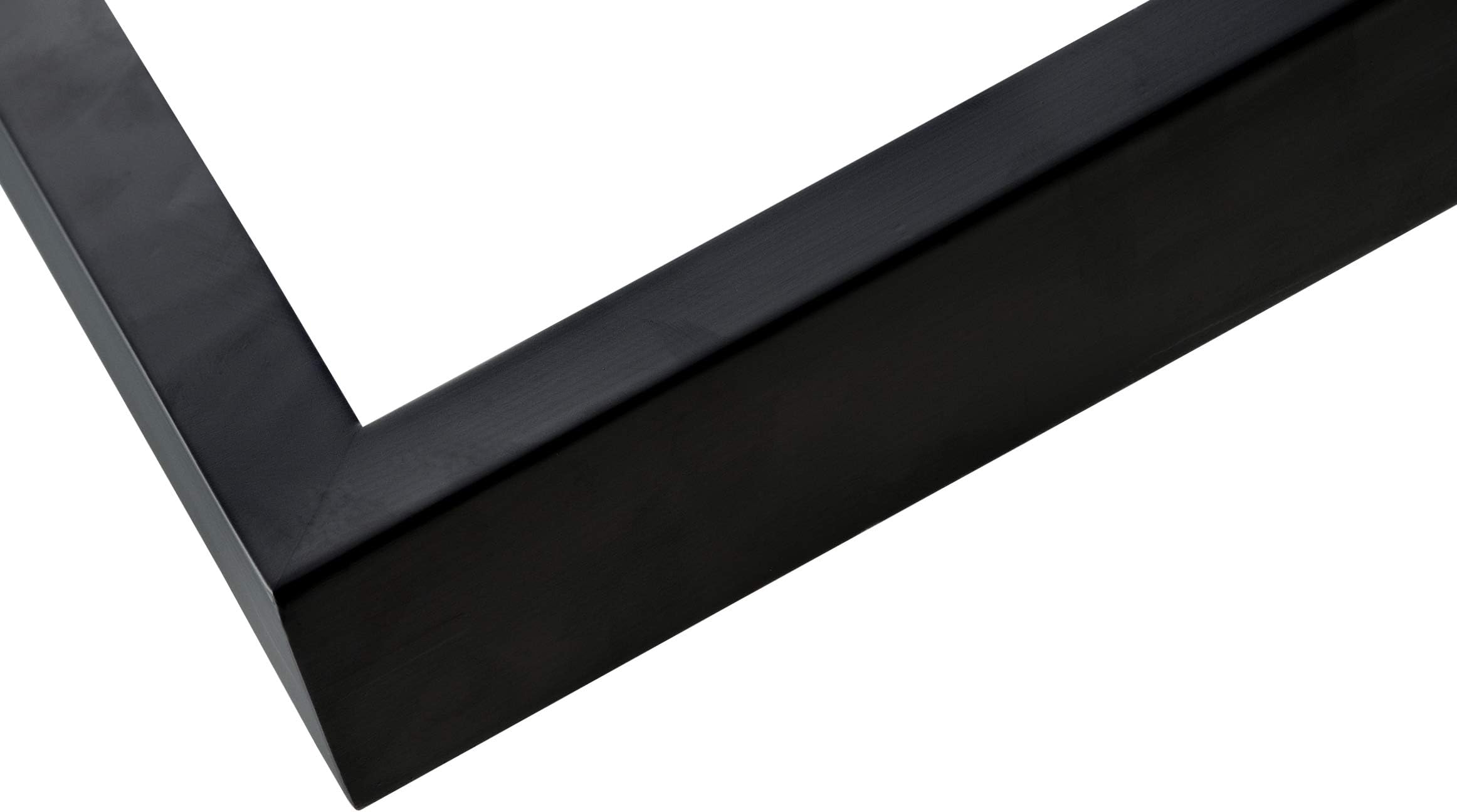 Ambiance Gallery Wood 1.5" Deep Picture Frames - 12x16" Black Wood Frame, Shatter-Resistant Acrylic Glazing & MDF Backing, Horizontal or Vertical Wall Display