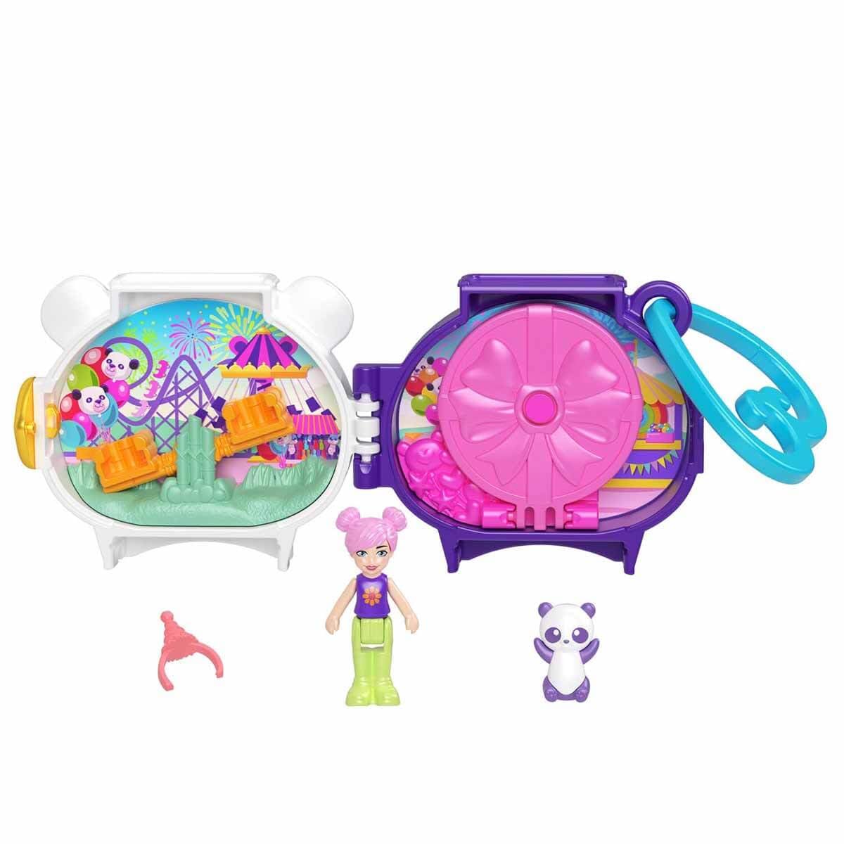 Polly Pocket Cuddly Toys Compact Play Set GYV99 Panda, HRD38