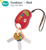 B. toys FunKeys Toy with Lights and Sounds Red Key Fob Pretend Play view 6