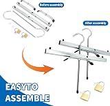 Eidoct 2 Pcs Ladder Roof Rack Clamps with Padlocks Universal Roof Rack Lock Set view 3