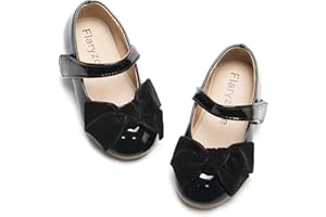 Flaryzone Toddler/Little Girls' Ballerina Flat Mary Jane Princess Dress Shoes - Wedding School Party