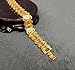 Suyi Men's 18K Gold Plated Link Bracelet Classic Carving Wrist Chain Link Bangle Width