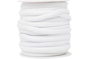 Mandala Crafts Welt Cord, Polyester Cotton Piping Filler for Drapery, Pillow, Upholstery, Trimming, Sewing, Crafting (1/4 Inc