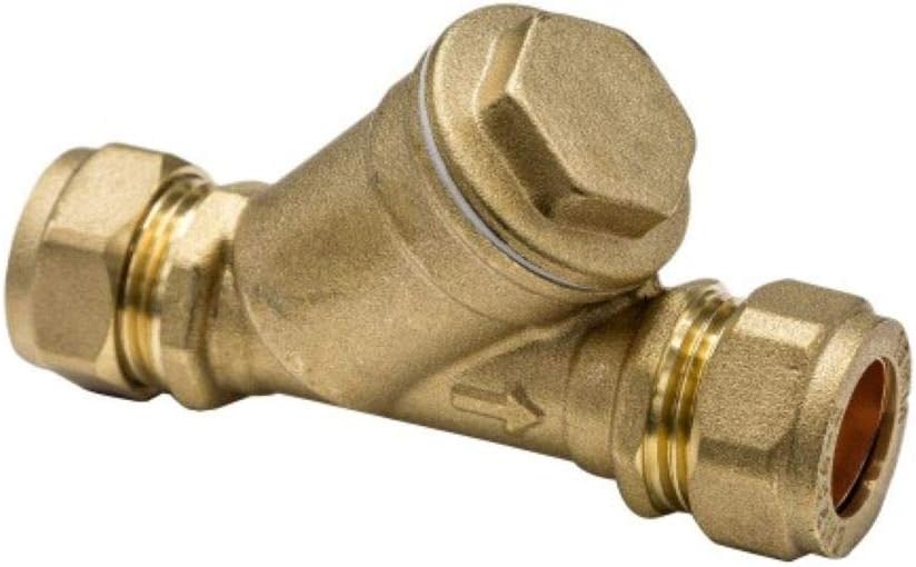 Wärmer System Brass 15mm 22mm Inline Y Strainer Stainless Steel Mesh Filter