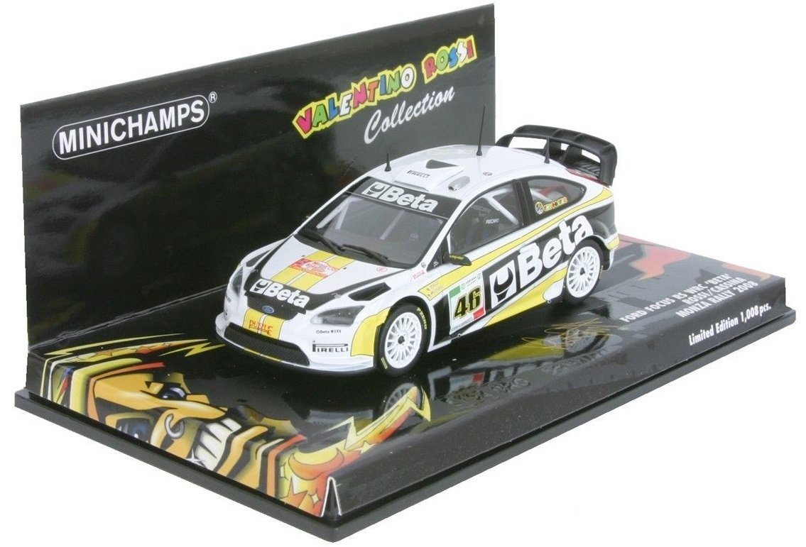 Minichamps 1:43 Scale 2008 Ford Focus Rally Rossi/Cassina Monza Rally Diecast Model Kit