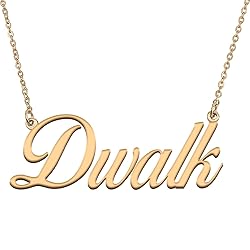 HUAN XUN Customized Custom Simple Any Name Necklace