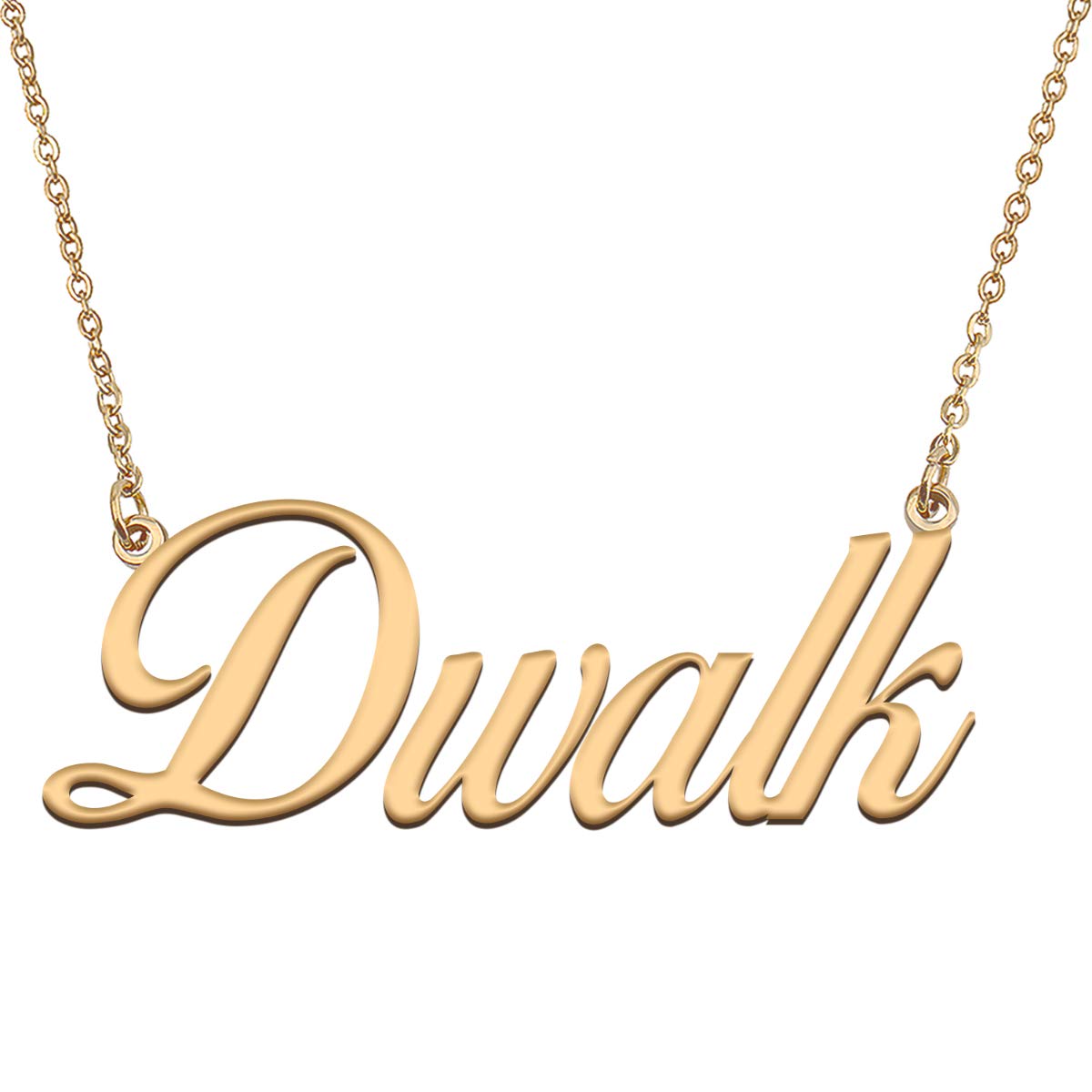 HUAN XUN Customized Custom Simple Any Name Necklace