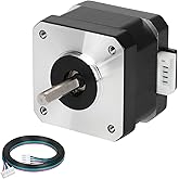 YEJMKJ Nema 17 Stepper Motor 33MM 1.5A 29Ncm (41.06oz.in) 42 Motor 2 Phase 4-Lead Bipolar Stepper Motor 1.8 Degree with 1m Ca