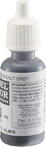 Vallejo Model Color Basalt Grey 17 ml Acrylic Paint Eyedropper Bottle view 3