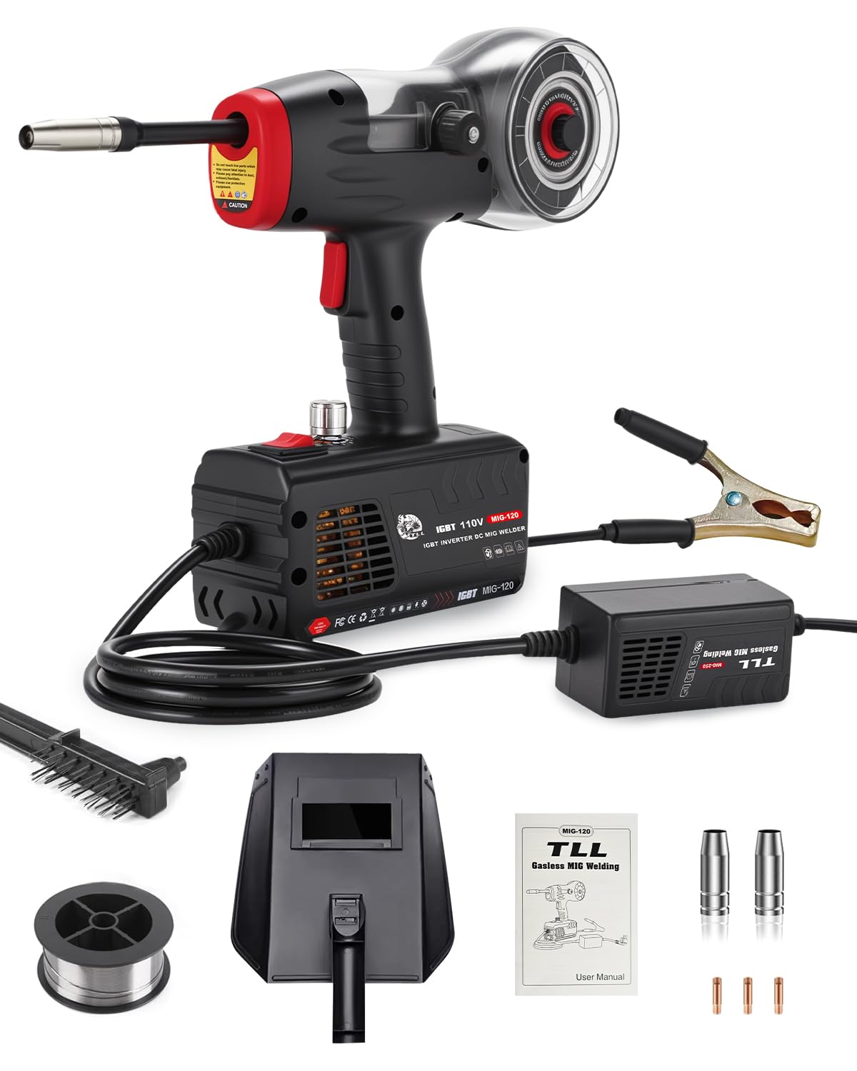 Photo 1 of *********READ CLERK NOTES**********
TLL Portable MIG Welder Handheld 120A 110V, Hand Held Welder Gun, Gasless Flux Core Welding Machine, Handheld IGBT Inverter for DIY, Professional Repair Use (TLL-MIG120)*********READ CLERK NOTES**********