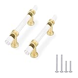 Haliwu 10 Pack/Acrylic Cabinet Handles, Cabinet