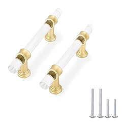 Haliwu 10 Pack/Acrylic Cabinet Handles, Cabinet