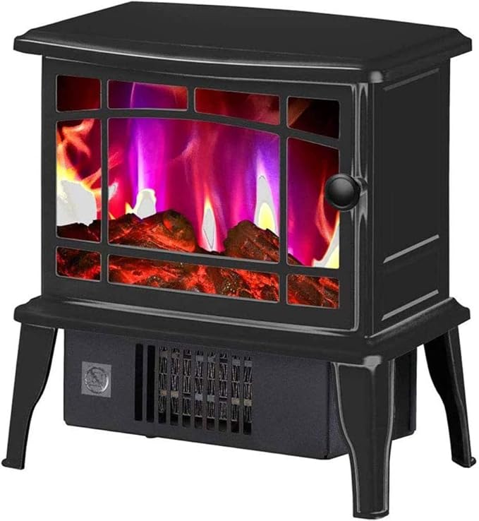 ZJZ Estufa de Chimenea eléctrica con Sistema de Calentamiento rápido y