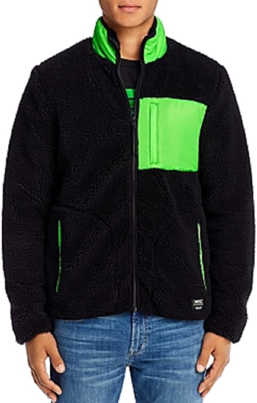 neon sherpa pullover