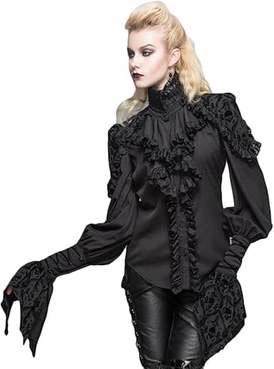 gothic ruffle shirt