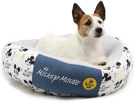 Amazon ペットパラダイス ディズニー ミッキーマウス 接触冷感 クール カドラー ベッド 丸 55cm 暑さ対策 犬用 夏用 ひんやり ベッド ペットパラダイス ベッド クッション 通販
