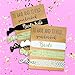 Pop Fizz Designs Bachelorette Party Favors Pack | 10 Bride Tribe Hair Ties and 1 Bride Hair Tie