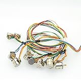 10pcs 2-phase 4-wire Micro 8mm stepper Motor Mini stepping Motor with Copper Gear