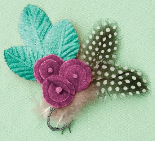 Making Memories Modern Millinery Flowers-newsprint Bouquet 3 Pack