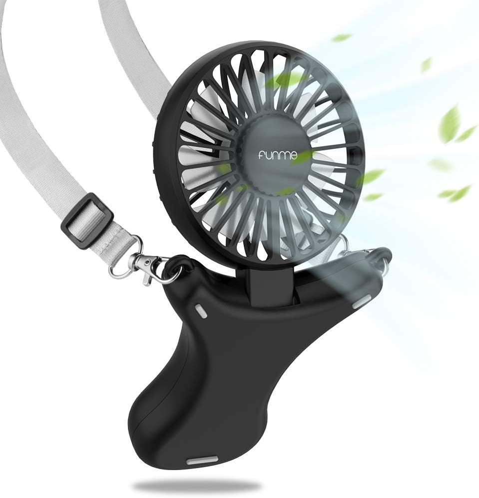 FUNME Necklace Fan, Mini Portable USB Handheld Fan Amazon.co.uk