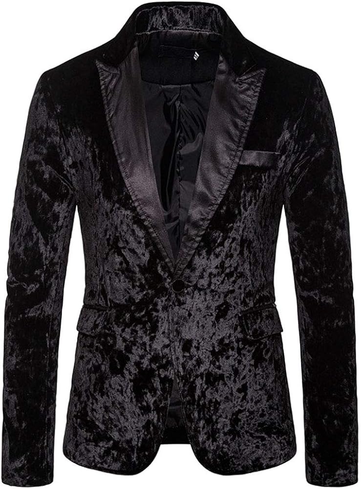 Men's Formal Leisure Suit Long Sleeve Classic A Button Slim Suit