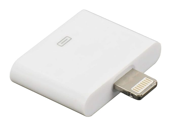 IPRIME 30 zu 8 Pin Adapter zum Aufladen [OHNE Audio] kompatibel mit iPhone, iPad - Weiß