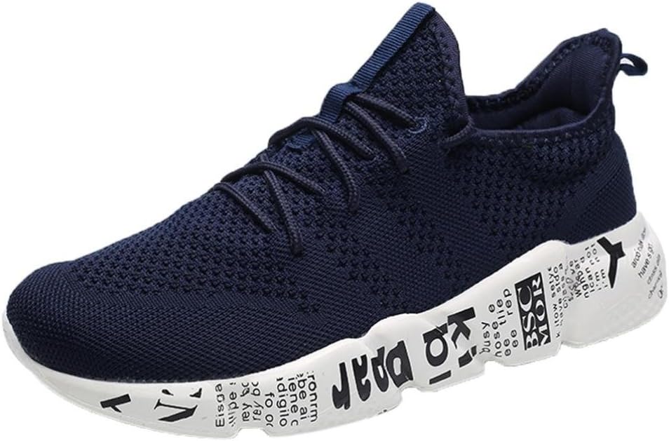 ZOMUSAR Mens Casual Athletic Sneakers Knit Running Shoes Tennis Shoe for Men Walking Baseball