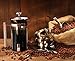 8 Cup French Press Coffee and Tea Maker- Borosilicate Glass Carafe- Stainless Steel Components- FDA Approved Manual Machine- Heat Resistant Handle- Dishwasher Safe- Best for Fast and Hot Brew (34oz)