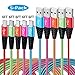 Bynccea Micro USB Cable Fast Charge,Nylon Braided Android USB Cable 6FT 5-Pack Phone Charging Cord Compatible with Samsung Galaxy S6 S7 Edge J3 J7,LG,HTC,Motorola,Sony,Xbox One,PS4