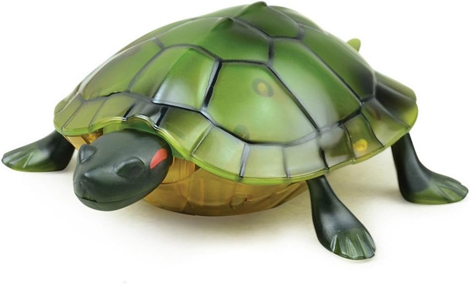 Extpro Infrared Simulation Toys Remote Controlled Tortoise with Lighted Eyes Animated Animal RC Toys for Pets Kids ( Colors May Vary )