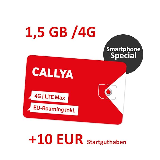 Vodafone Freikarte (CallYa Smartphone Special) + 10 EUR Startguthaben