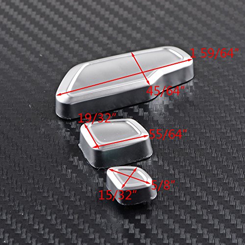 image for Anzio Chrome Door Seat Adjust Button Switch Key Scratch Direct Fit For