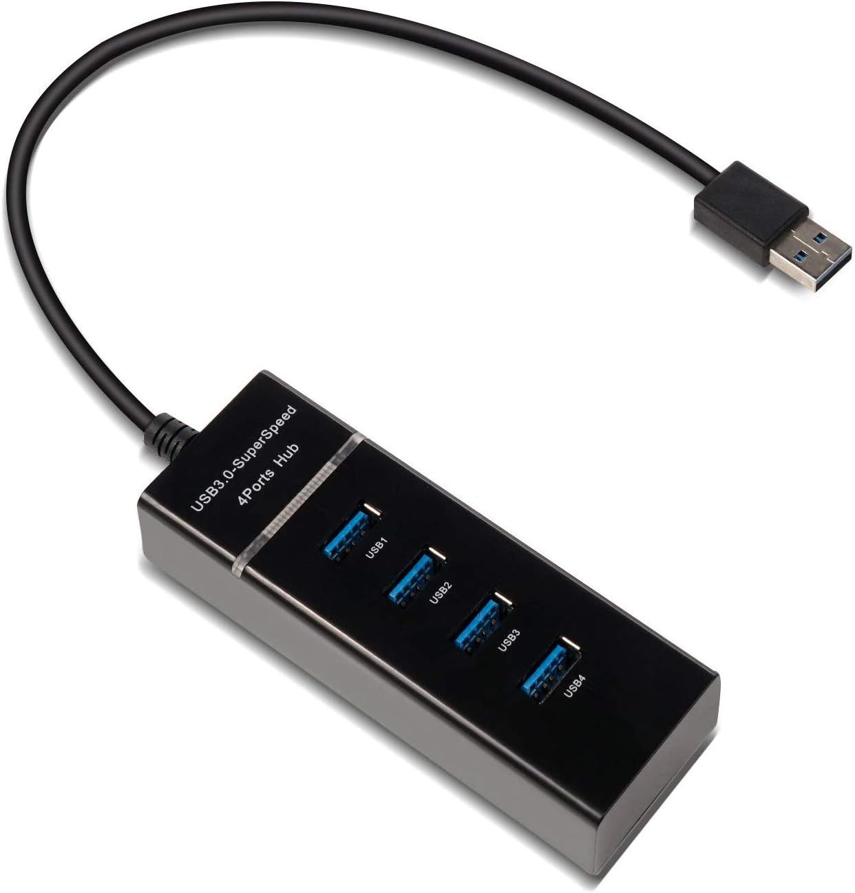 Pluspake USB Hub 4 Port USB 3.0 Hub Ultra Slim Portable Data Hub Applicable for iMac Pro,MacBook Air,Mac Mini/Pro,Surface Pro,Notebook PC,Laptop,USB Flash Drives,and Mobile HDD
