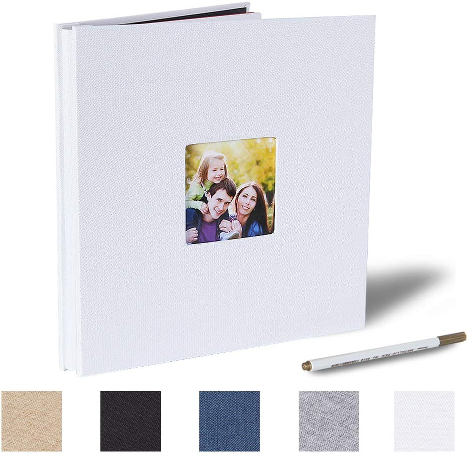 Yopih Selbstklebendes Fotoalbum 28 * 27 cm Scrapbook Album 40 Doppelseitige