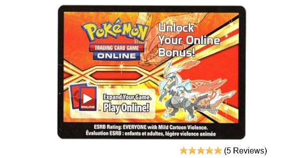 Amazoncom White Kyurem Ex Booster Code Card Pokemon