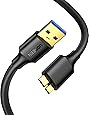 UGREEN Micro USB 3.0 Cable USB 3.0 Type A Male to Micro B Cord for Samsung Galaxy S5 Note 3 Camera Hard Drive and More 6ft